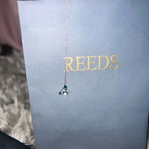 Reeds Blue Gemstone Pendant Necklace